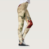 ヴィンテージパーチメント愛の手紙と花(9) レギンス (右)