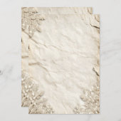 ヴィンテージパーチメント招待状の背景 招待状 (正面/裏面)