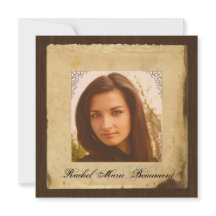 ヴィンテージパーチメント紙フォト卒業