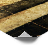 ヴィンテージパーチメント~フクロウのピアノ ポスター (角)