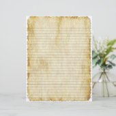 ヴィンテージパーチメント（ルック）ライニングレシピインサート (スタンド正面)