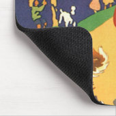 ヴィンテージパーティーで赤い小さなフード マウスパッド (コーナー)