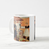 ヴィンテージパーティーのキッチン、ビール、前菜 コーヒーマグカップ (正面左)