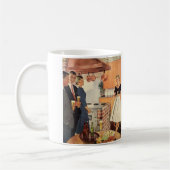 ヴィンテージパーティーのキッチン、ビール、前菜 コーヒーマグカップ (左)