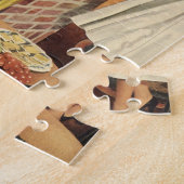 ヴィンテージパーティーのキッチン、ビール、前菜 ジグソーパズル (側面)