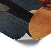 ヴィンテージパーティーのキッチン、ビール、前菜 ポスター (角)