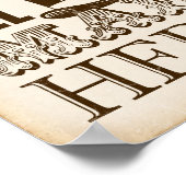 ヴィンテージパーティーのサイン/私たちはここにいる全不機嫌 ポスター (角)