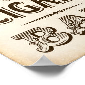 ヴィンテージパーティーウイスキー&シガーバーサインプリント ポスター (角)