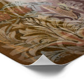 ヴィンテージパーティーガールビクトリアンオンタペストリー ポスター (角)