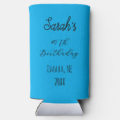 ヴィンテージパーティーギフト30th 40th 50おもしろい誕生 スリム缶クーラー (裏面)