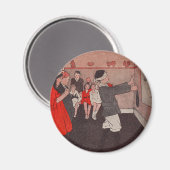 ヴィンテージパーティーゲーム – ロバの尻尾をピン留めする マグネット (正面/裏面)