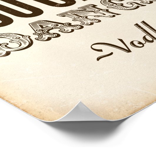 ヴィンテージパーティーシンボルや象徴/私を信頼して踊ることができるウォッカ ポスター (角)