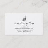 ヴィンテージパーティードレスヴィンテージ服店 名刺 (裏面)