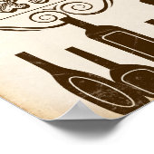 ヴィンテージパーティーバー標識プリント ポスター (角)