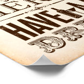 ヴィンテージパーティープリント/禁止終了ここに署名 ポスター (角)