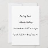 ヴィンテージパーティー招待状 招待状 (裏面)