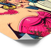 ヴィンテージパーティー漫画 ポスター (角)