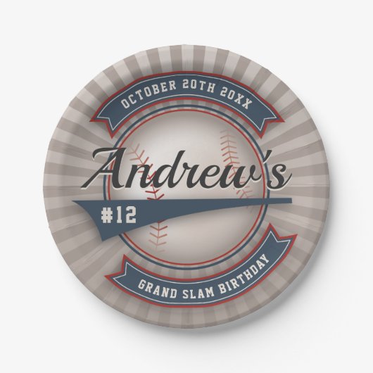 ヴィンテージパーティー紙プレート ペーパープレート (正面)