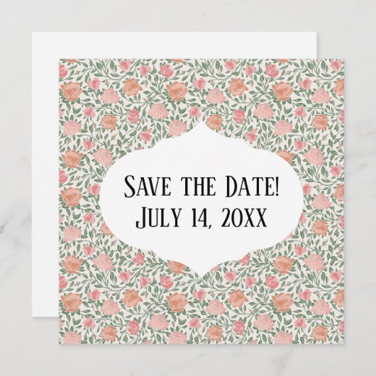 ヴィンテージパーフェクトピンク&ピーチバラ (正面/裏面)