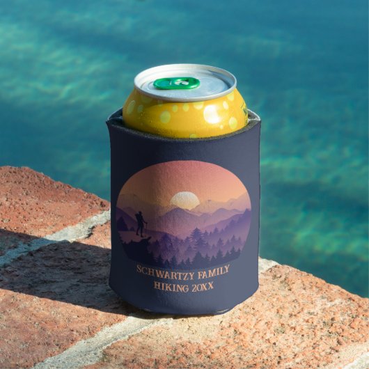 ヴィンテージパープルイエローハイクマウンテンサンセット 缶クーラー (インサイチュ プール)