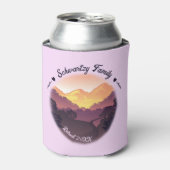 ヴィンテージパープルイエローファームハウスマウンテンサンセット 缶クーラー (缶正面)