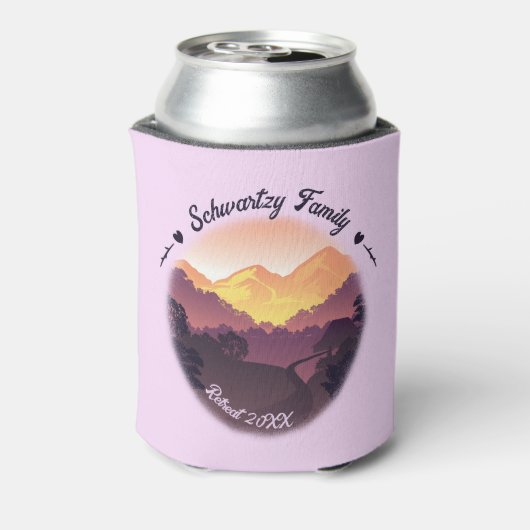 ヴィンテージパープルイエローファームハウスマウンテンサンセット 缶クーラー (缶裏面)