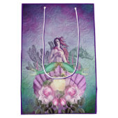 ヴィンテージパープルシーウィッチコラージュ ミディアムペーパーバッグ (裏面)