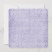 ヴィンテージパープルダマスク 招待状 (裏面)