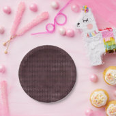 ヴィンテージパープルハーレクインパターン ペーパープレート (パーティー)