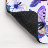 ヴィンテージパープルバタフライ絵画&モス マウスパッド (コーナー)