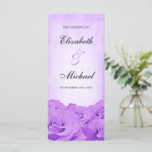 ヴィンテージパープルバラ結婚式 プログラム (スタンド正面)