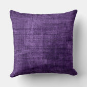 ヴィンテージパープルバーラップリネン素朴ジュテ#2 クッション (裏面)