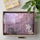 ヴィンテージパープルビーデクページティッシュペーパー 薄葉紙 (ギフト)