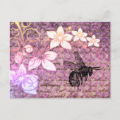 ヴィンテージパープルビー ポストカード (正面)