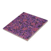 ヴィンテージパープルピンクジャスミンバイウィリアム・モリス タイル (側面)