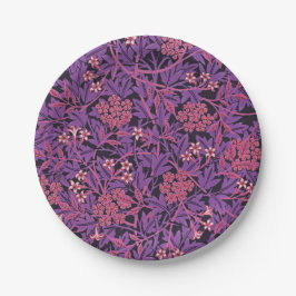 ヴィンテージパープルピンクジャスミンバイウィリアム・モリス ペーパープレート