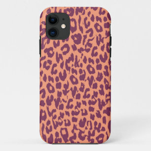 ヴィンテージパープルピンクLeopardプリントスキン iPhone 11 ケース