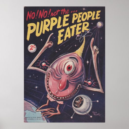 ヴィンテージパープルピープルイーター ポスター (正面)