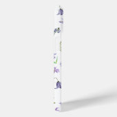 ヴィンテージパープルフラワーフローラグリーン葉ズボホ Case-Mate iPhoneケース (裏面 / 右)