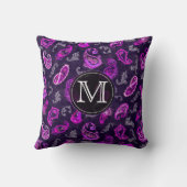 ヴィンテージパープルペイズリー クッション (裏面)