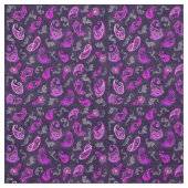 ヴィンテージパープルペイズリー ファブリック (見本)