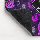 ヴィンテージパープルペイズリー マウスパッド (コーナー)