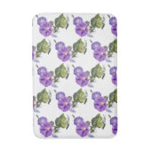 ヴィンテージパープルモーニンググローリー バスマット (正面縦)