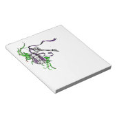 ヴィンテージパープルロックおよび鍵デザイン ノートパッド (アングル)