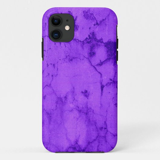 ヴィンテージパープル割れ壁の背景グラフィック Case-Mate iPhoneケース (裏面)