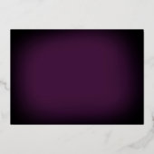 ヴィンテージパープル金ゴールド鍵引っ越し祝いパーティーパーティー 箔招待状 (裏面)