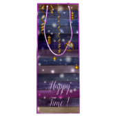 ヴィンテージパープル ワインギフトバッグ (裏面)