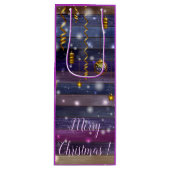 ヴィンテージパープル ワインギフトバッグ (正面)