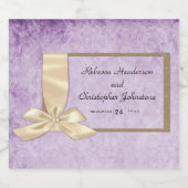 ヴィンテージパープ素朴ル結婚ズ スパークリングワインラベル (シングルラベル)