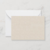 ヴィンテージパームツリーサンキュー ノートカード (裏面)